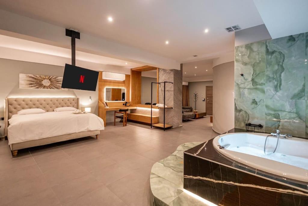 Smaragdi Luxury Jacuzzi Apartment Noho Premium Living Atina Dış mekan fotoğraf